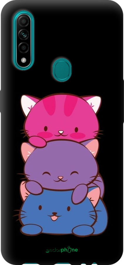 TPU чехол Милые кошки для Oppo A31 - 6518b-1074 изображение 