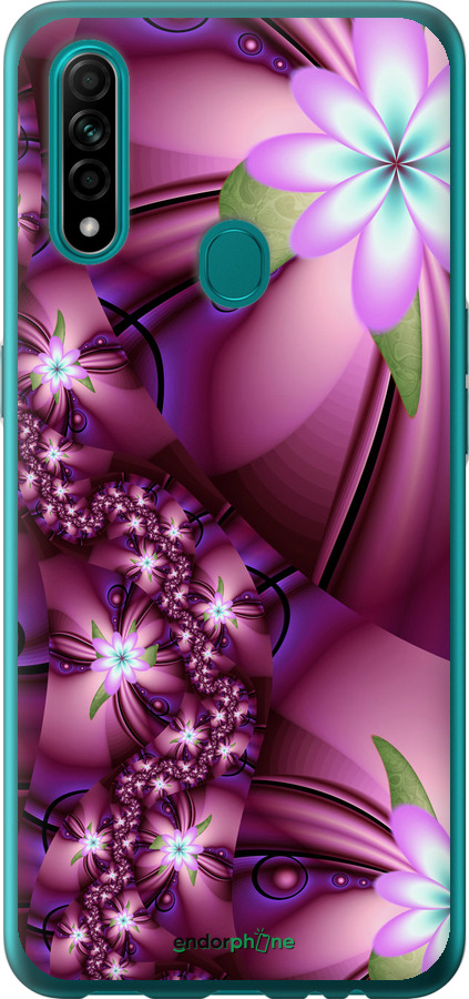 

Силіконовий чохол "Квіткова мозаїка" для Oppo A31, Рожевий