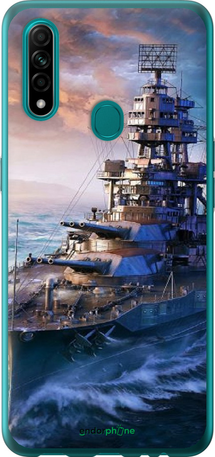 2D пластиковий чехол Військовий корабель, world of tanks, wargaming для Oppo A31 - 6461t-1074 изображение 