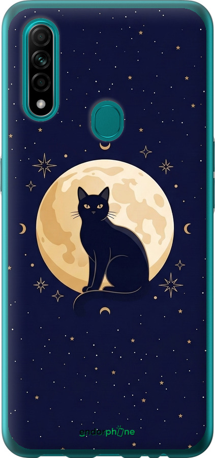 2D пластиковый чехол Cute Cat Celestial/Witchy для Oppo A31 - 6787t-1074 изображение 