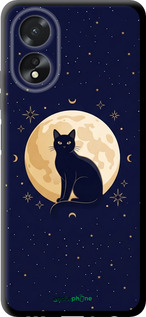 TPU чехол Cute Cat Celestial/Witchy для Oppo A38 4G - 6787b-3337 изображение 