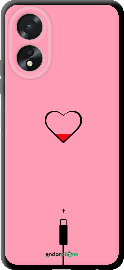 TPU чехол Підзарядка серця1 для Oppo A38 4G - 4275b-3337 изображение 