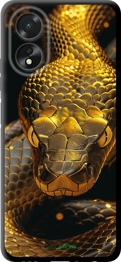 TPU чехол Golden snake для Oppo A38 4G - 6072b-3337 изображение 