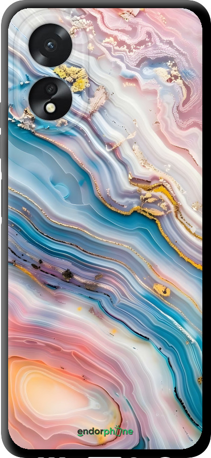 TPU чехол Мрамор красивый для Oppo A38 4G - 6376b-3337 изображение 