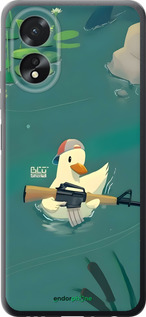 Силіконовий чехол Каченя з автоматом для Oppo A38 4G - 6356u-3337 изображение 