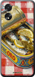 Силиконовый чехол Vintage Sardine Tin Phone для Oppo A38 4G - 6772u-3337 изображение 