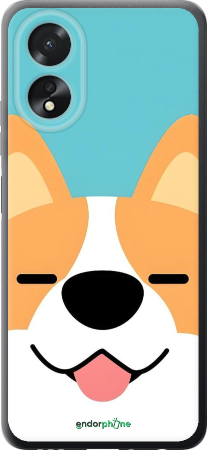 Силіконовий чехол Корги для Oppo A38 4G - 6280u-3337 изображение 