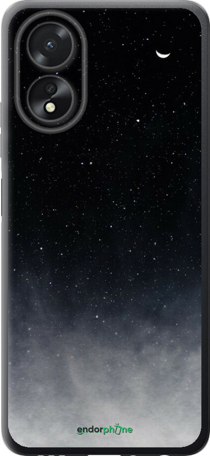 Силиконовый чехол Сині хмари, Синій місяць для Oppo A38 4G - 6396u-3337 изображение 