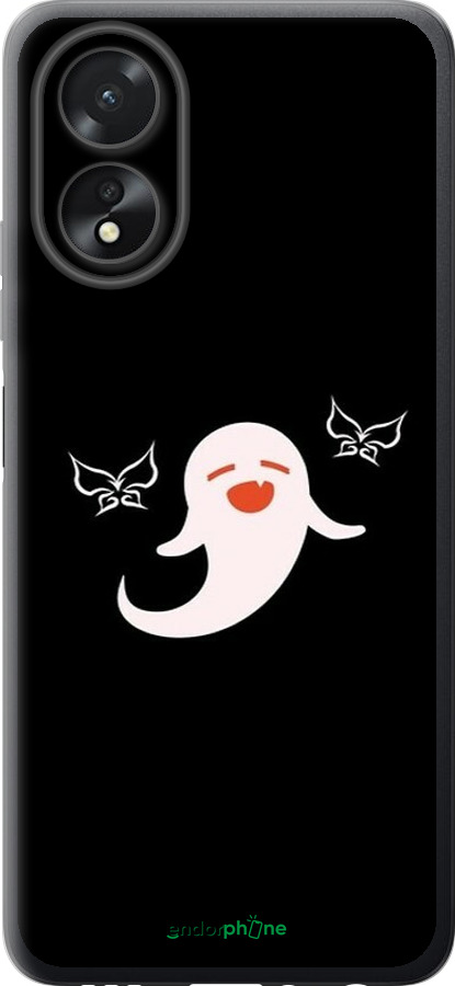 Силиконовый чехол Genshin Impact Ху Тао Искусство духа-призрака для Oppo A38 4G - 6534u-3337 изображение 