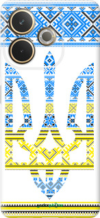 Силиконовый чехол Герб - вышиванка желто-голубая для Oppo A5 PRO - 1197u-3956 изображение 