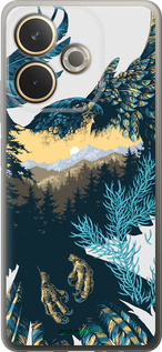Силиконовый чехол Арт-орел на фоне природы для Oppo A5 PRO - 3983u-3956 изображение 