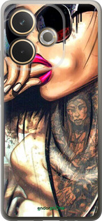 Силиконовый чехол Девушка в тату для Oppo A5 PRO - 4001u-3956 изображение 