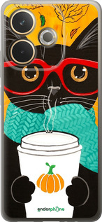 Силиконовый чехол Осенний кот для Oppo A5 PRO - 4026u-3956 изображение 