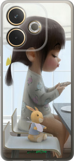 Силіконовий чехол Мила дівчинка з зайчиком для Oppo A5 PRO - 4039u-3956 изображение 