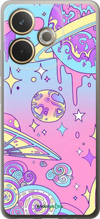 Силиконовый чехол Розовая галактика для Oppo A5 PRO - 4146u-3956 изображение 