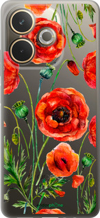 Силіконовий чехол Намальовані маки для Oppo A5 PRO - 4278u-3956 изображение 