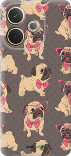 Силиконовый чехол мопсики 2 для Oppo A5 PRO - 4362u-3956 изображение 