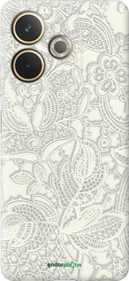 Силиконовый чехол Белое кружево для Oppo A5 PRO - 4383u-3956 изображение 