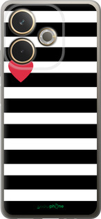 Силиконовый чехол Черно-белые полосы для Oppo A5 PRO - 4461u-3956 изображение 