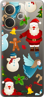 Силиконовый чехол Новогодний 1 для Oppo A5 PRO - 4614u-3956 изображение 