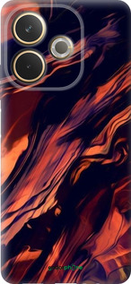 Силиконовый чехол Черно-оранжевая абстракция для Oppo A5 PRO - 5340u-3956 изображение 