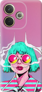 Силиконовый чехол Поп арт девушка для Oppo A5 PRO - 5378u-3956 изображение 