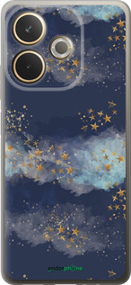 Силиконовый чехол Ночь золотые звезды для Oppo A5 PRO - 5421u-3956 изображение 