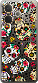 Силиконовый чехол Черепа для Oppo A5 PRO - 5471u-3956 изображение 