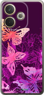 Силиконовый чехол Бабочки v2 для Oppo A5 PRO - 5475u-3956 изображение 