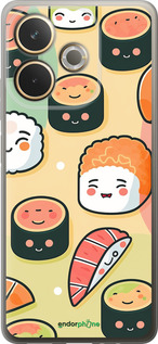Силиконовый чехол Суши паттерн для Oppo A5 PRO - 5583u-3956 изображение 