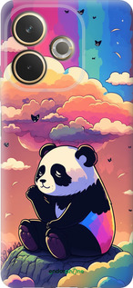 Силиконовый чехол Панда в облаках для Oppo A5 PRO - 5585u-3956 изображение 