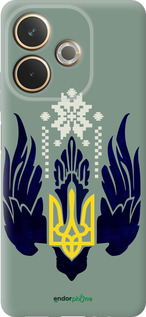 Силиконовый чехол Тризуб с крыльями для Oppo A5 PRO - 5640u-3956 изображение 