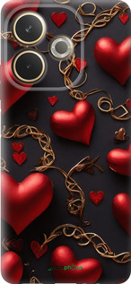 Силіконовий чехол Сердечки для Oppo A5 PRO - 5831u-3956 изображение 