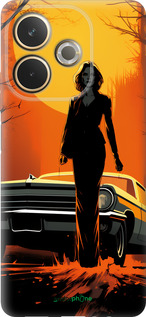 Силиконовый чехол Чехол для телефона Девушка возле автомобиля для Oppo A5 PRO - 5946u-3956 изображение 