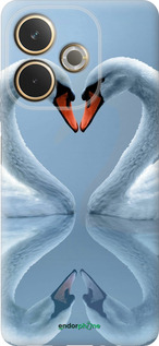 Силиконовый чехол Лебеди для Oppo A5 PRO - 6007u-3956 изображение 