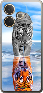 Силиконовый чехол Тигр для Oppo A5 PRO - 6016u-3956 изображение 