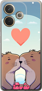Силіконовий чехол Капібара кохання для Oppo A5 PRO - 6027u-3956 изображение 
