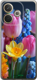 Силиконовый чехол Весенние цветы для Oppo A5 PRO - 6058u-3956 изображение 