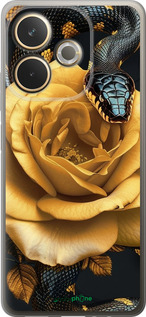 Силіконовий чехол Black snake and golden rose для Oppo A5 PRO - 6068u-3956 изображение 