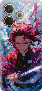 Силиконовый чехол Танджиро Камадо: Клинок рассекающий демонов для Oppo A5 PRO - 6111u-3956 изображение 