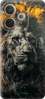 Силиконовый чехол Лев в золотых красках для Oppo A5 PRO - 6155u-3956 изображение 