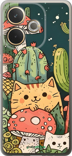 Силиконовый чехол Коты грибы для Oppo A5 PRO - 6321u-3956 изображение 