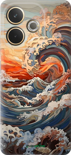 Силиконовый чехол Арт волны для Oppo A5 PRO - 6324u-3956 изображение 