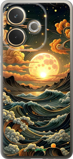 Силиконовый чехол Арт волны для Oppo A5 PRO - 6332u-3956 изображение 