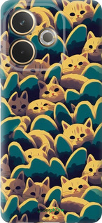 Силиконовый чехол С изображением кошек для Oppo A5 PRO - 6429u-3956 изображение 