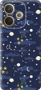 Силиконовый чехол Астрономический узор. Милый дизайн мультяшной вселенной для Oppo A5 PRO - 6446u-3956 изображение 
