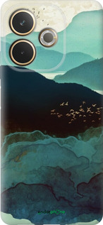 Силиконовый чехол С изображением гор Индиго для Oppo A5 PRO - 6484u-3956 изображение 