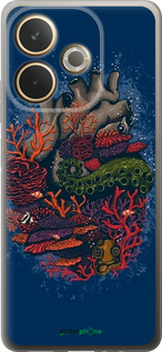 Силиконовый чехол Сердце моря для Oppo A5 PRO - 6506u-3956 изображение 