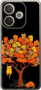 Силиконовый чехол Дерево и котики для Oppo A5 PRO - 6516u-3956 изображение 