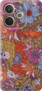 Силіконовий чехол Абстрактні  квіти для Oppo A5 PRO - 6526u-3956 изображение 